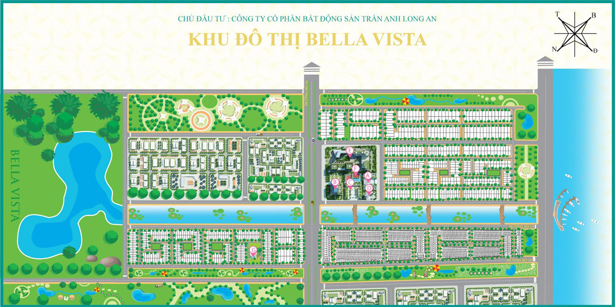 mặt bằng phân lô bella vista city