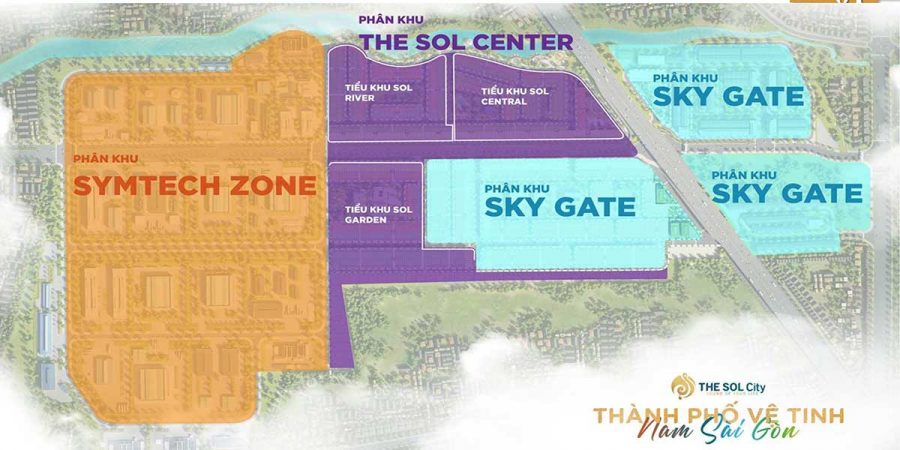 The Sol City (Cần Giuộc - Long An) 6 phan khu du an the sol city